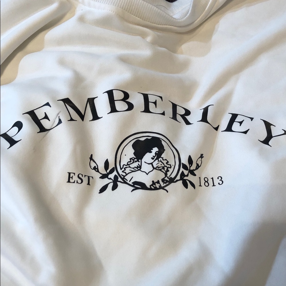 Women's White Logo Sweatshirt Pemberley